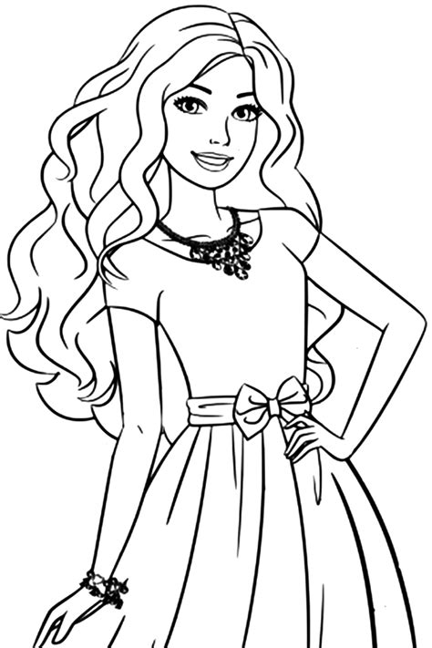 Barbie princess coloring pages for kids – Artofit