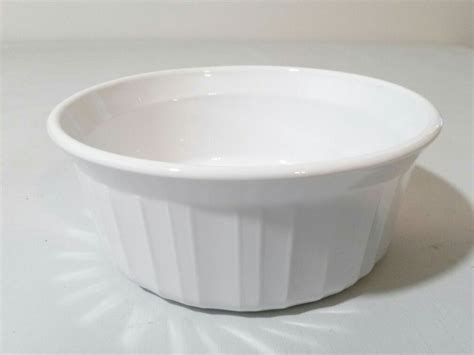 CORNING WARE FRENCH WHITE SOUFFLE RAMEKIN F-16-B 500 ml Small bowl No Lid