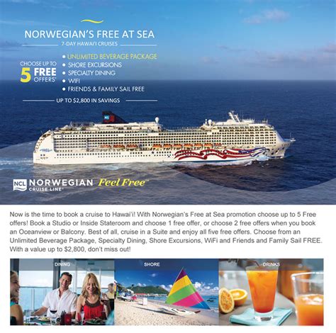 Norwegian Cruise Line: Free At Sea Hawaii Cruises - Best Cruises & Tours