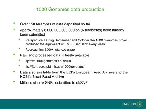 PPT - The 1000 Genomes Project PowerPoint Presentation, free download - ID:3535904