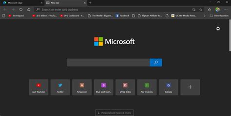 How to Customize Home Screen of New Microsoft Edge Browser