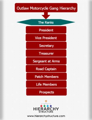 Outlaw Motorcycle Gang Hierarchy Chart | Hierarchystructure.com