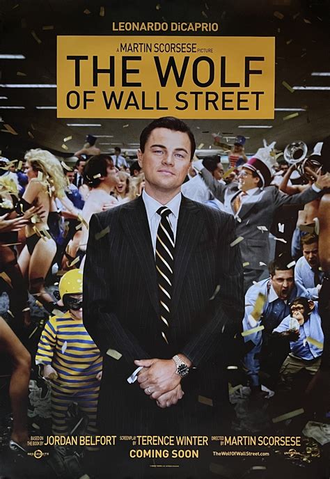 Original The Wolf of Wall Street Movie Poster - Leonardo DiCaprio