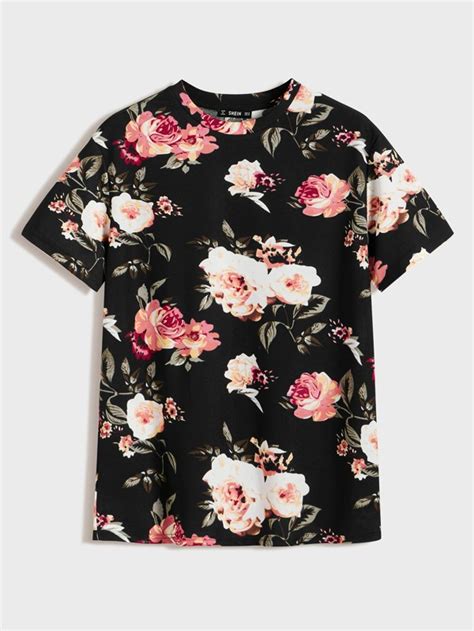 Manfinity RSRT Men Floral Print Tee | SHEIN USA