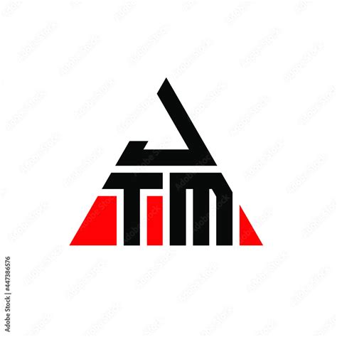 JTM triangle letter logo design with triangle shape. JTM triangle logo design monogram. JTM ...