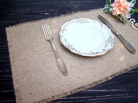 Rustic table placemats Farmhouse table setting | Etsy