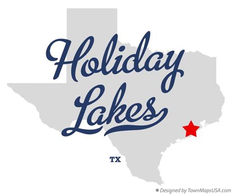 Map of Holiday Lakes, TX, Texas
