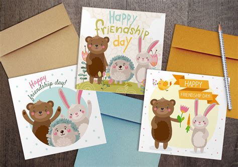 Happy Friendship Day Cards By martynmarin | TheHungryJPEG