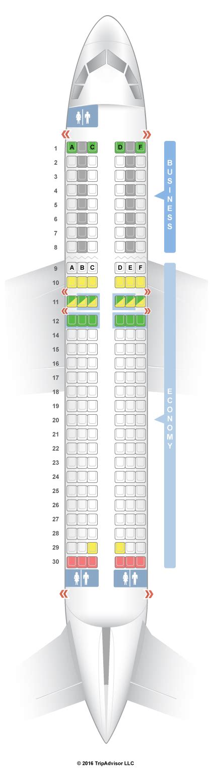 SeatGuru Seat Map Air France Airbus A320 (320) V2