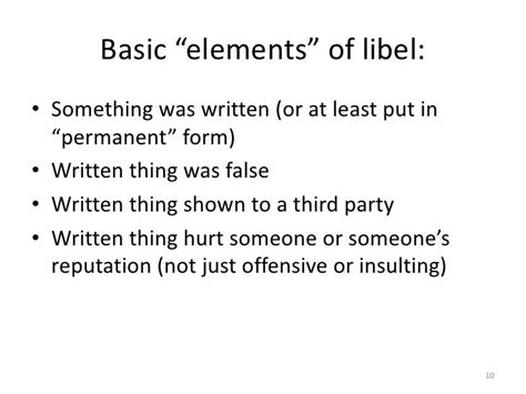 Libel example