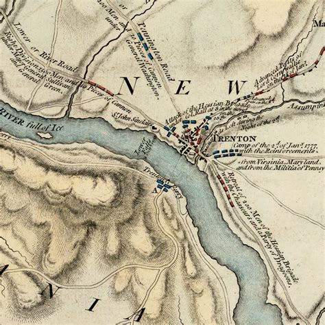 Battle of Trenton, Revolutionary War Map | Battlemaps.us