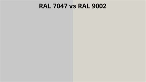 RAL 7047 vs 9002 | RAL colour chart UK