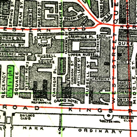 File:Churchill Square area before redevelopment, 1939 map (BrightonHbk ...