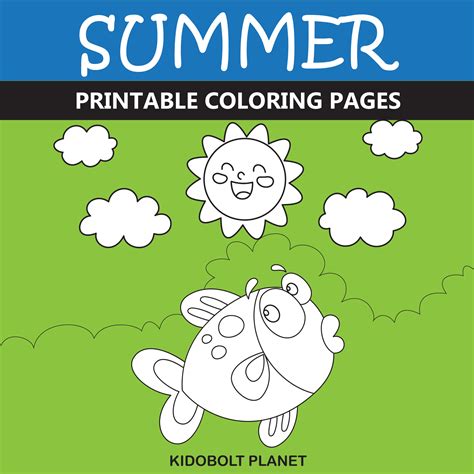 10 Super Cool Summer Coloring Pages for Kids.When it Pre Writing ...