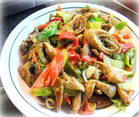 Susan's Savour-It!: Spicy Pork Intestine Stir-Fry with Pickled Mustard...