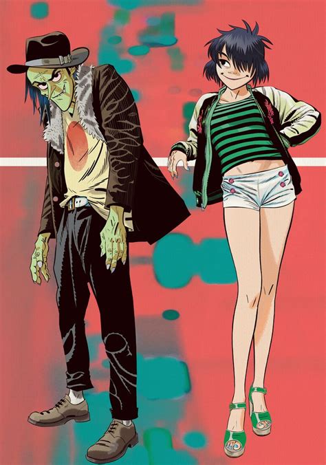 Ace and Noodle, Gorillaz | Phase 5 | Gorillaz, Gorillaz noodle, Gorillaz art