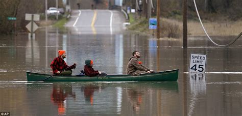 Washington state flooding revealed in dramatic aerial photographs ...