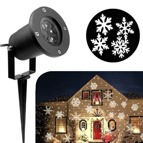 CHRISTMAS HOLIDAY LED LIGHT PROJECTOR WATERPROOF SNOWFLAKES - Walmart ...