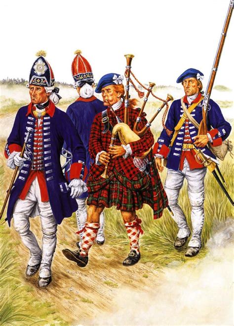 French Royal Ecossis troops, Seven Years War Military Art, Military ...