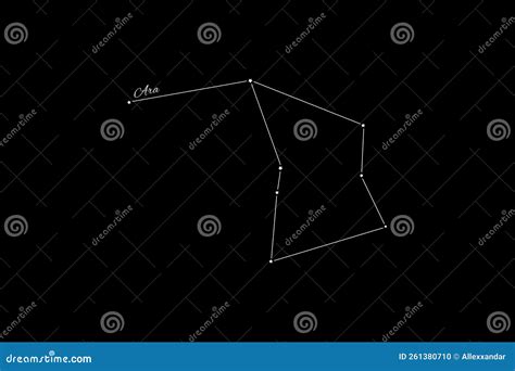 Ara Constellation, Cluster of Stars, Altar Constellation Stock Photo - Image of amazing ...