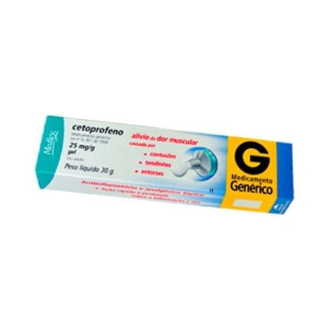 Cetoprofeno Gel 25mg/g 30g Genérico Medley