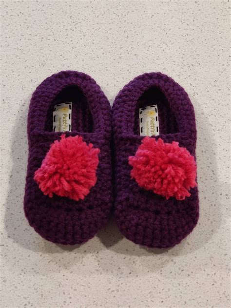 Pom Pom Slippers Children's Sizes - Etsy