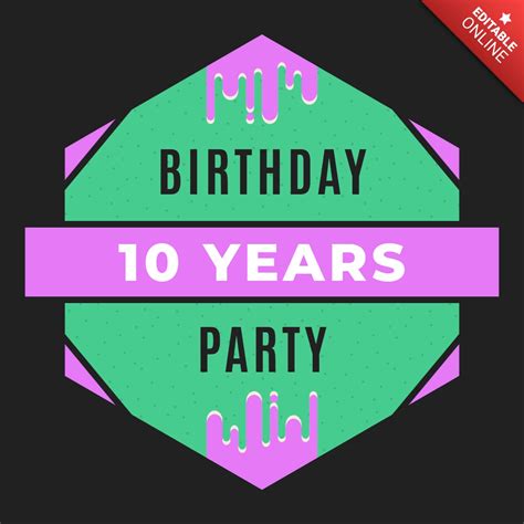 Modèle de badge pour une fête d'anniversaire | Modèle de design gratuit