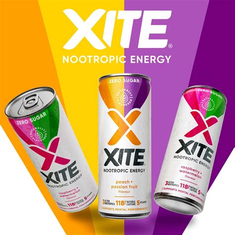 Buy XITE Nootropic Energy Drink, Original (24-Pack, 330ml) - Vegan Pre ...