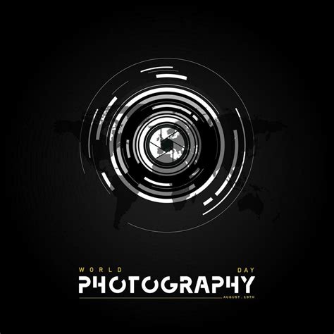 World photography day vector, typography design with camera. good ...