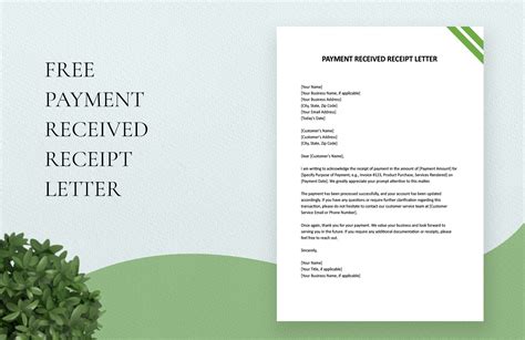 FREE 11 Receipt Of Payment Letter Templates In MS Word, 47% OFF