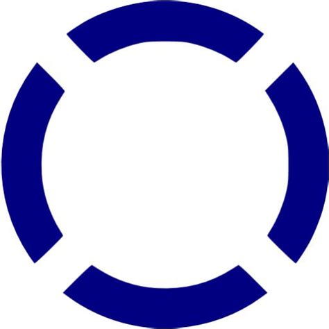 Navy blue circle dashed 4 icon - Free navy blue shape icons