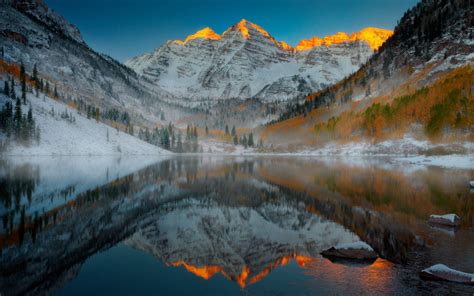 Mountain Aspen Forest Colorado Autumn Landscape Wallpapers - Wallpaper Cave