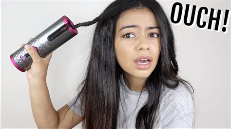 TESTING THE WORLD'S FIRST CORDLESS AUTOMATIC HAIR CURLER - HONEST OPINION - YouTube