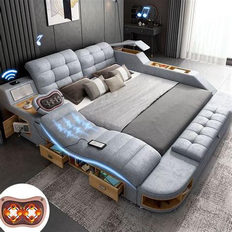 Multifunctional bed | Luxury sofa design, Best bed designs, Bed design