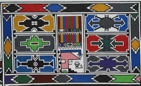 Ndebele - Kunst und Kultur in Südafrika - Kunstvolle Bemalungen ...