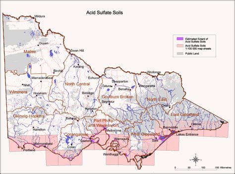 Map key to 1:100,000 mapsheets showing current mapping of potential ...