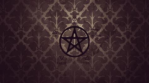 Elemental pentacle | Wiccan wallpaper, Wicca pentagram, Wiccan