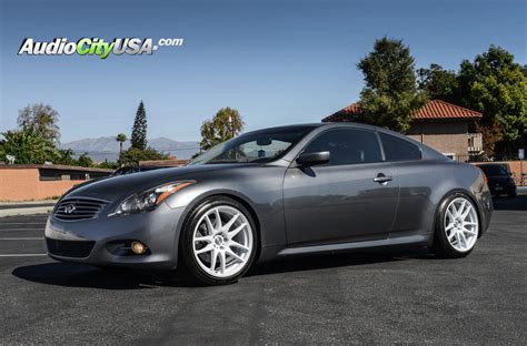 Infiniti G37 Coupe | Dual Concave | 19" ESR Wheels SR08 Gloss White ...