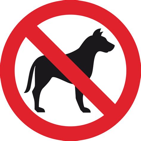 No Dog Sign - Openclipart