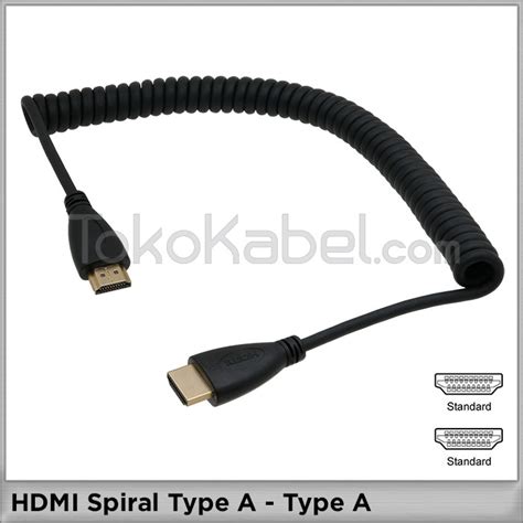 Kabel HDMI Spiral [Type A - Type A] - Tokokabel.com