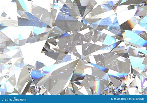 Layered Texture Triangular Diamond or Crystal Shapes Background. 3d Rendering Model Stock ...