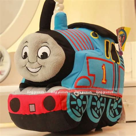 25cm creative cartoon train plush doll hold pillow stuffed toy novelty ...