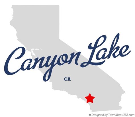 Map of Canyon Lake, CA, California