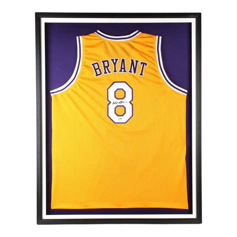 Kobe Bryant Signed 31x40 Custom Framed Jersey Display (PSA)