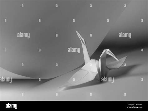 paper swan origami Stock Photo - Alamy