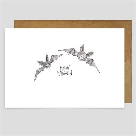 Happy Halloween Bats - Greeting Card