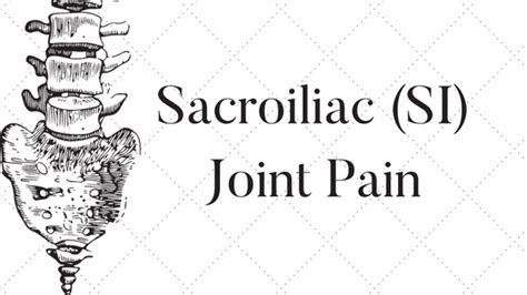 Sacroiliac Joint Pain Cure