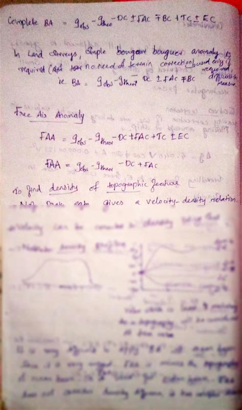SOLUTION: Bouger anomaly and free air anomaly notes geophysics - Studypool