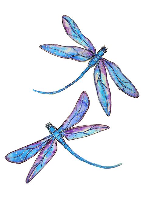 "Dragonfly Dance (Small Framed Watercolor)" by Linda Callaghan. Paintings for Sale. Bluethumb ...