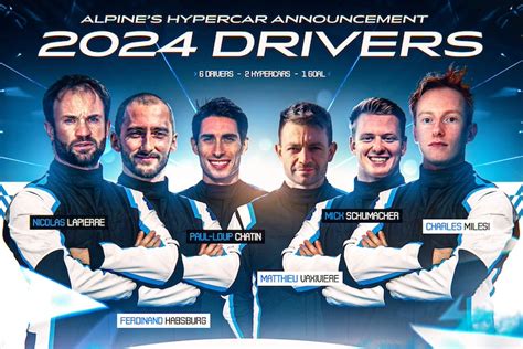 Schumacher Headlines Alpine’s 2024 WEC Hypercar Driver Roster